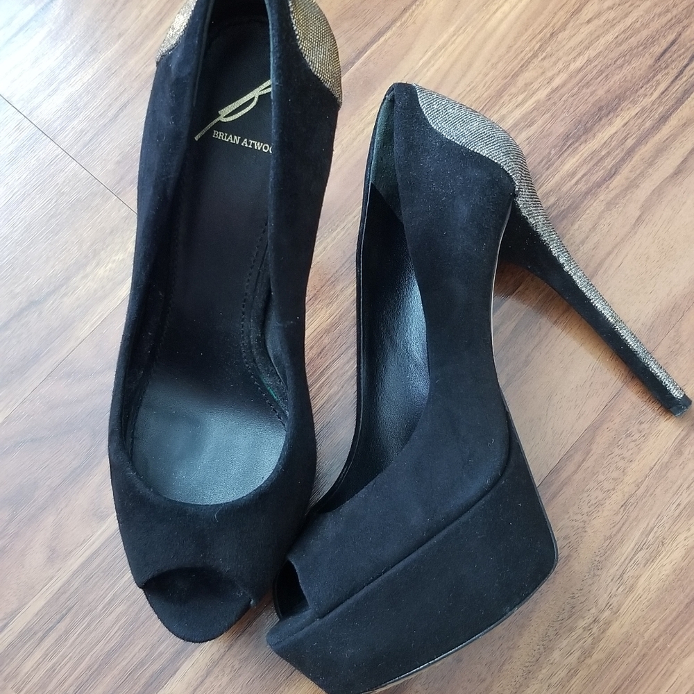 Brian Atwood Platform Peep Toe Heels